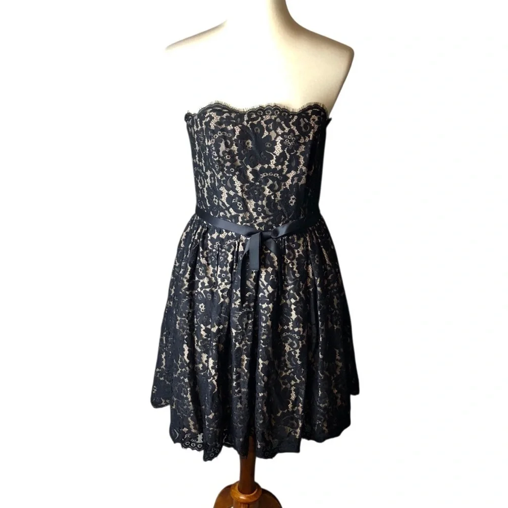 Robert Rodriguez X Neiman Marcus X Target Dress  Sz 8 Strapless Black Lace Party